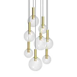 Bubbles Chandelier - 8 Light Mid-Century Modern Design with Playful Elegance and Timeless Appeal