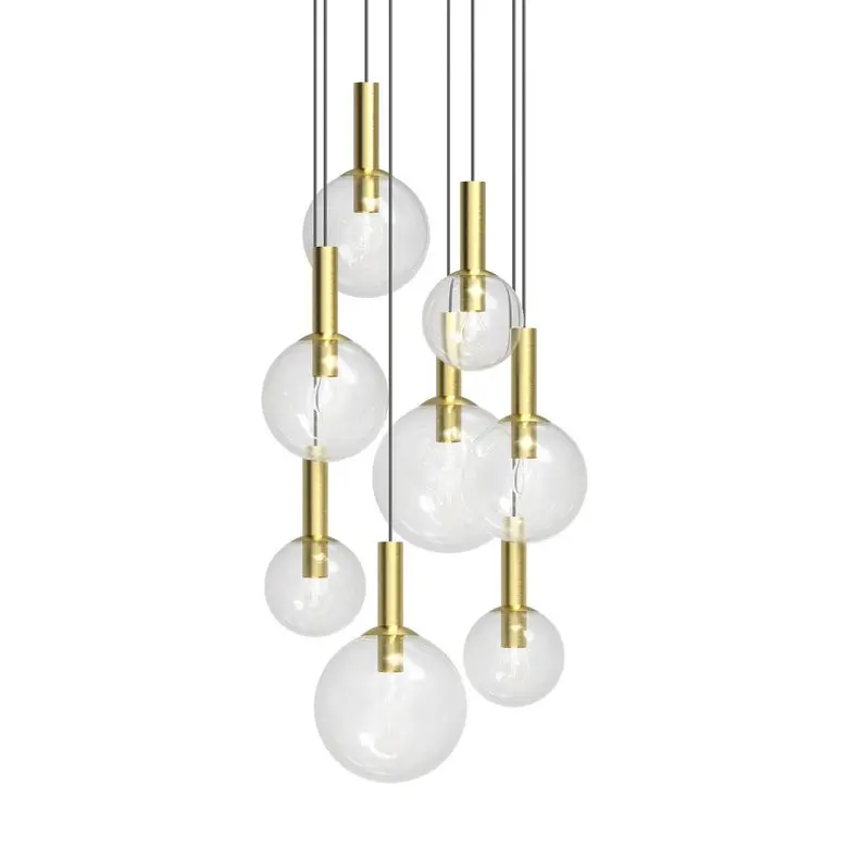 Bubbles Chandelier - 8 Light Mid-Century Modern Design with Playful Elegance and Timeless Appeal