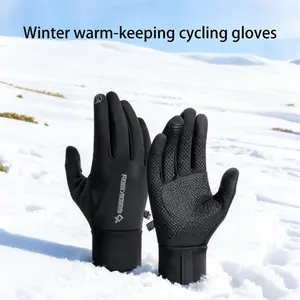 Winter Motorcycle Gloves for Men Thermal Touchscreen Riding Gloves for E-Bike & Snow Skiing with Advanced Insulation Waterproof Shell & Enhanced Grip