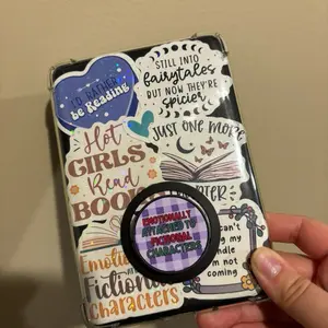Emotionally Attached to Fictional Characters Kindle Accessory - Kindle Grip & Popsocket for Smartphone and Cellphone Use