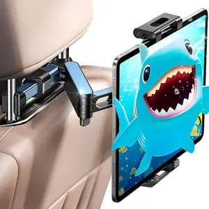 Car Headrest Tablet Holder Mount Stretchable Backseat Tablets Stand for Kids, Car Seat Mounts Compatible with iPad Pro 12.9 Air Mini, iPhone, Galaxy Tab, Switch, All 4.7-12.9" Screen Devices