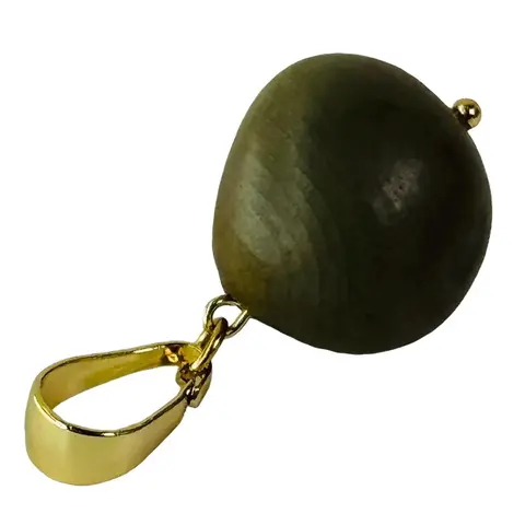 Natural Seed Dige Keychain - Gold-Plated Connector, 20cm One-Size Casual Fashion Costume Jewelry Accessory, Alternative Therapy Solution with Healthcare Benefits, Addressing Hidden Issues
