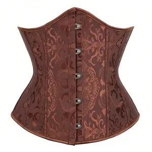 THE OPEN ROAD CO.1pc Women's Waist Trainer Corset, Abdominal Slimming Shapewear Women Corset Belt Accessories For Ladies For Dress Western Cowboy Cowgirl Country Wear Vintage Brown Belt Women Corset Belt For Dress, Waist Trainer