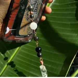 Shungite Crystal Phone Charm! EMF block negativity Protection Amulet Cellphone Accessories