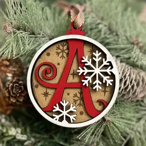 Monogram Christmas ornament
