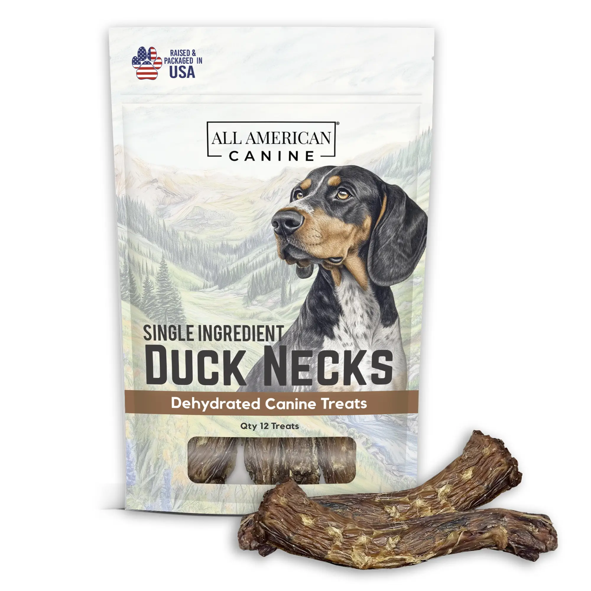 Natural Duck Neck Dog Treats – Single Ingredient, Dehydrated & Chewy – Low-Fat,...