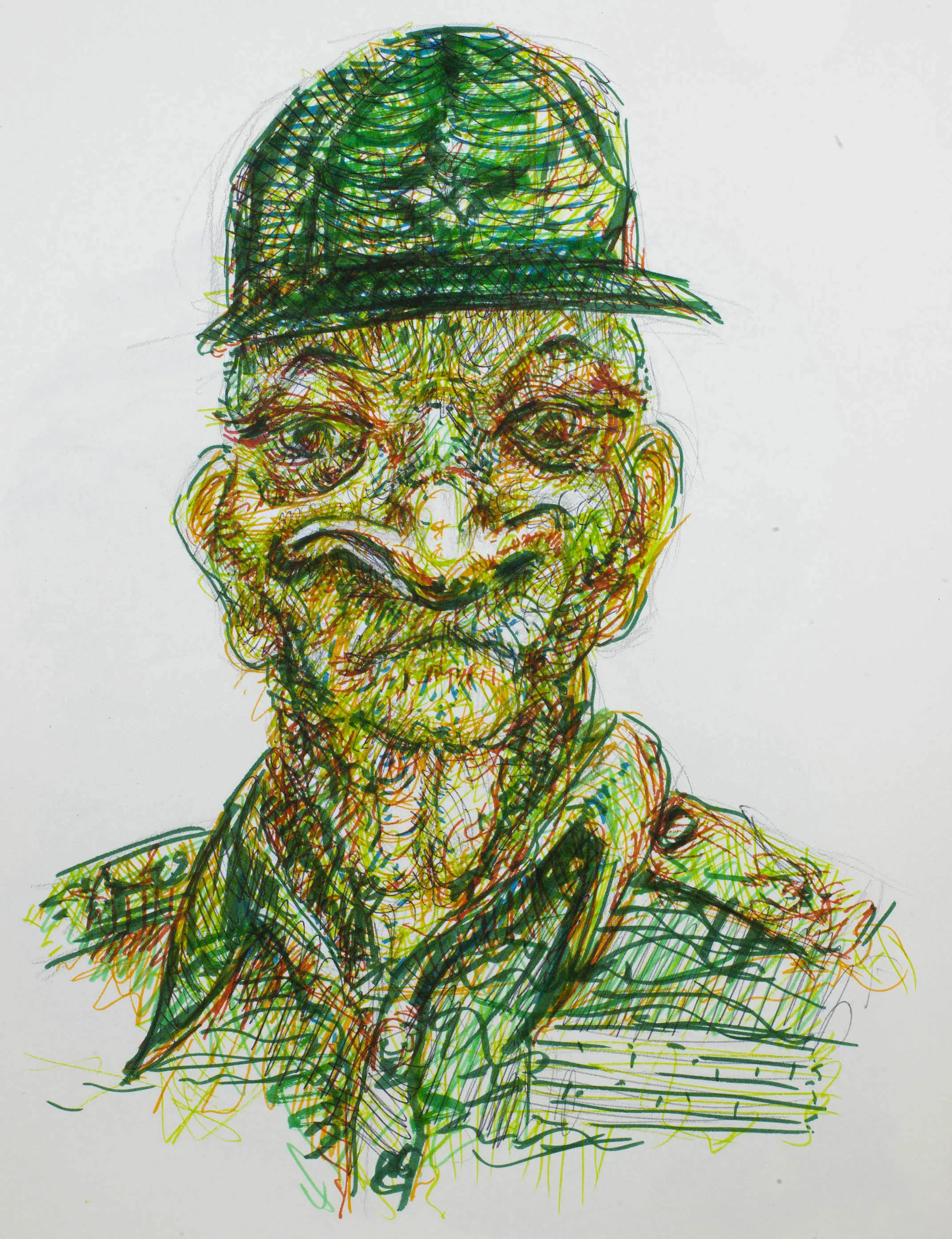 Cap Guy Chronicles - Original Mixed Media Artwork