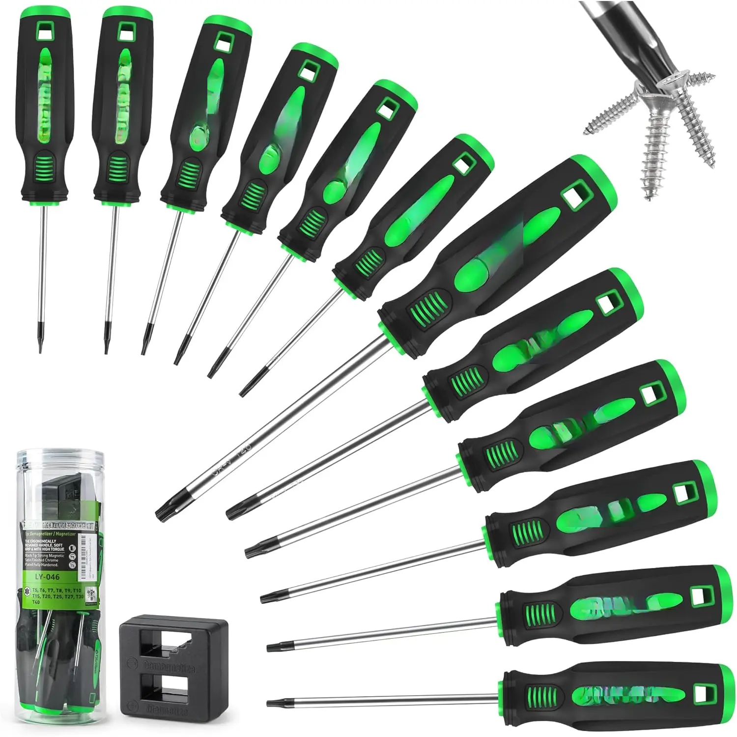 13 count Magnetic Torx  Set ,T5 -T40 Star Screwdrivers