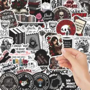 50Pcs Dark Romantic Literature Graffiti Stickers Dark Romance Stickers Waterproof DIY Luggage Notebook Decor Decals Craft