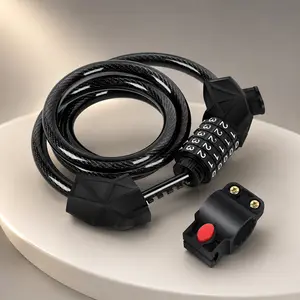 No more worries about bike theft! This 5-digit resettable anti-theft bike lock safeguards your bicycle on every trip. Scratch-resistant, durable and portable. Comes with a heavy-duty resettable 5-digit lock and installation accessories.