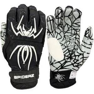 Spiderz HYBRID Batting Gloves - Black/White