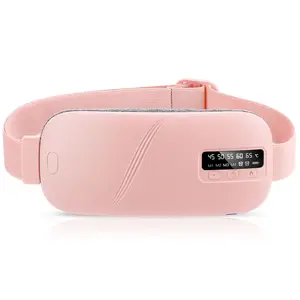 Menstrual Heating Pad Smart Uterus Warmer Belt, Cordless Heating Pad, Electric Waist Belt, Waist-Vibrating Abdominal Massager vibration massage warm palace lumbar body care machine Pad and Vibrating Massager heat rechargable cramps shurt