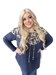 Animal Print Cowl Neck Pullover