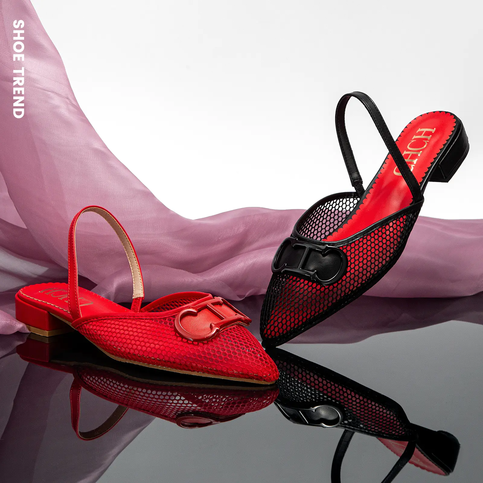 Lazy Pedal Cool Slippers Thick Heel Sandals Hollow Letter Print Sexy Women's Sandals