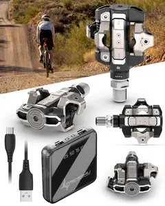 Garmin Rally XC110 & XC210 Single-Sensing / Dual-Sensing Power Meter Pedals for Cyclists, Shimano SPD Cleat Compatible, Rechargeable, Cycling Dynamics w/ Wearable4U Bundle
