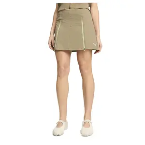PUMA Womens Dare To Zip-Off Woven Skirt Casual Casual - Brown