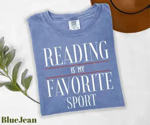 Comfort Colors® Reading is my favorite sport Shirt, Vintage Reading Shirt, Book lover gift, Bookish shirt, Bookworm, Reader Gift, Book crewneck