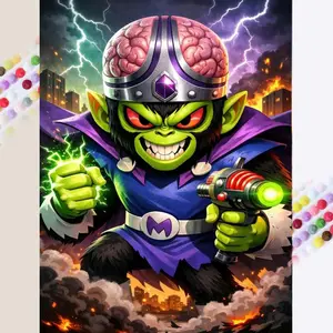 1 set DIY diamond painting kit, 5D diamond art kit, DIY decoration gorilla, brain mosaic, diamond art, DIY art home decor