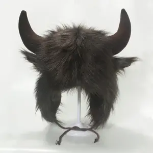 [Free Shipping]Cow head plush winter warm hat