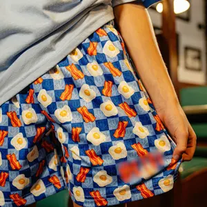 TK - Baseball Shorts – American Breakfast - Splatter Youth Shorts | Sporty Baseball Streetwear | Quick Dry Summer Mesh | Breathable Comfort Fit | Elastic Waistband | Gift for Kids & Teens Christmas season