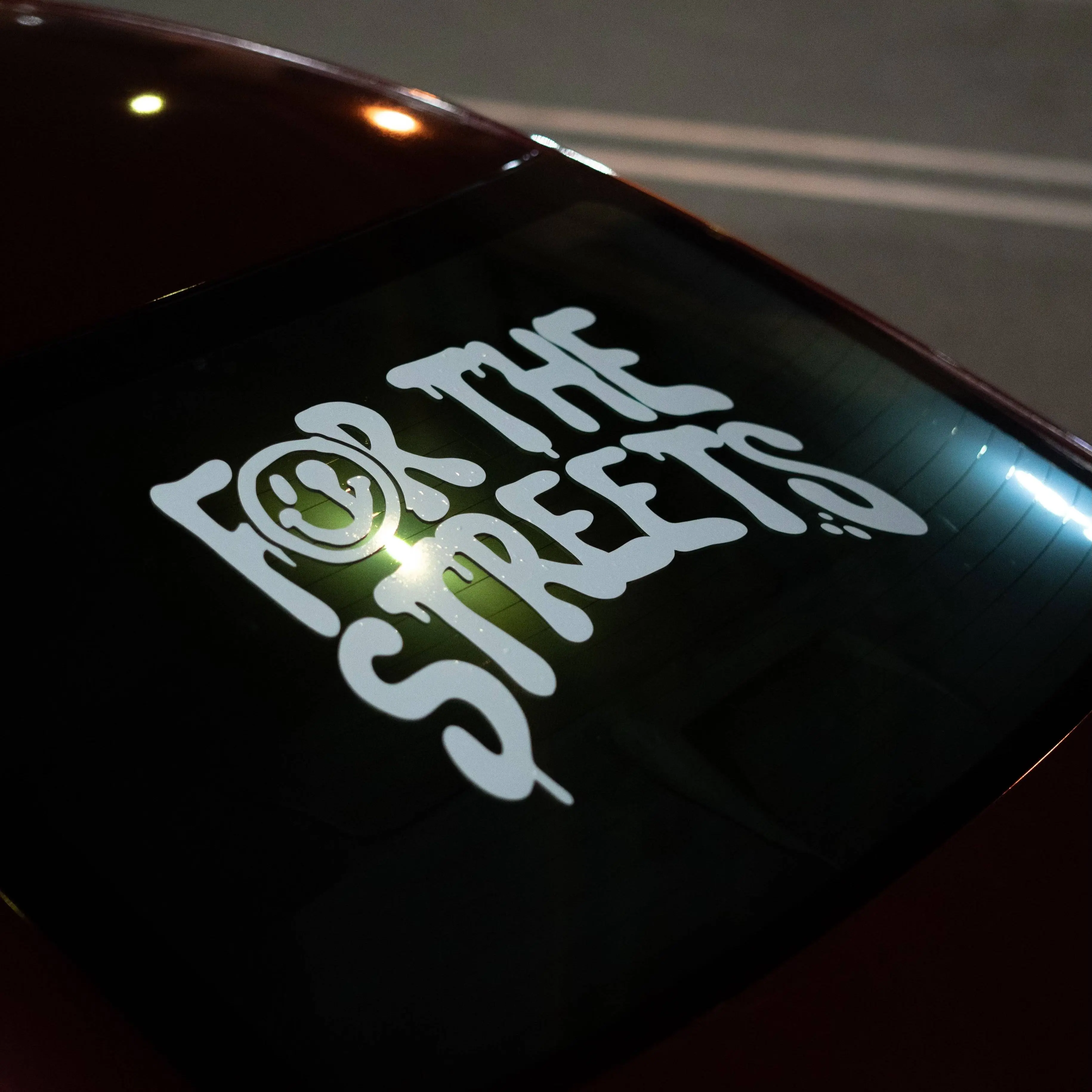 For The Streets Decal - Vinyl Car Sticker and Window Banner