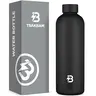 TSAKBAM 23oz 18/8 Stainless Steel Insulated Vacuum Flask Travel Mug (9.76 in * 3.07 in) - Silicone Lid with Seal Hold, Leak-Proof Portable Tumbler, Reusable Beverage Container for Adults, Sports, Daily Use