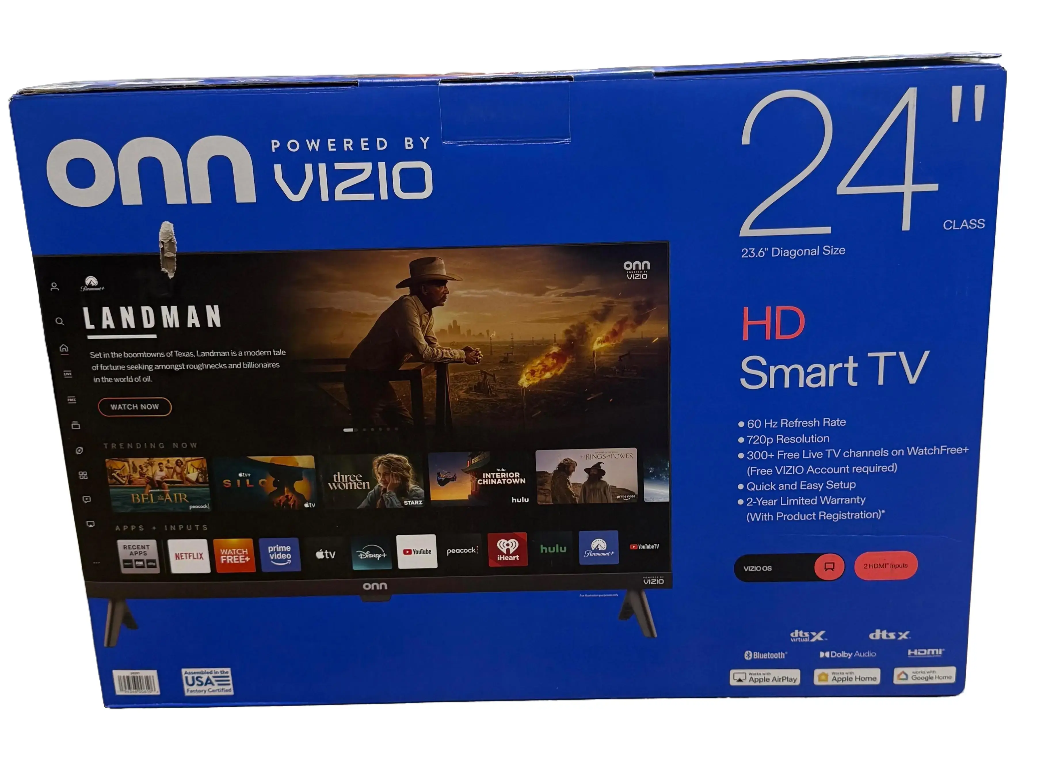 onn 24" Class 720P HD Powered by VIZIO Smart Television, 24S2V1 onn 24" Class 720P HD Powered by VIZIO Smart Television, 24S2V1