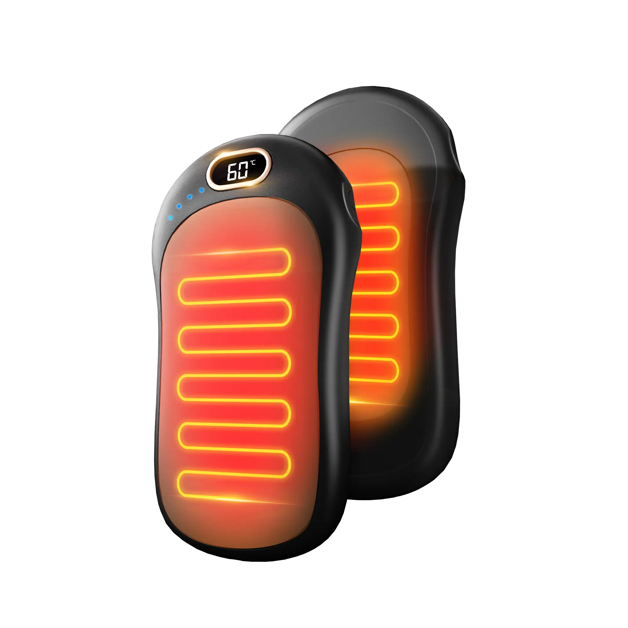 Hand Warmers Rechargeable, 2 Pack Electric Reusable Hand Warmer, 17 Hrs Warmth Dual, 3 Levels Heat Up to 140℉, Portable Hand Warmers Pocket Heater