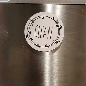 1 Pc Dishwasher Magnet,Dishwasher Clean Dirty Sign,Dishwasher Magnet,CleanTok,Clean Dirty Sign,Strong Magnet,Reversible/Double Sided,Easy to Read,Non-scratch,Waterproof,KitchenHacks,No More Guesswork,Kitchen Life Saver,Aesthetic Kitchen Decor