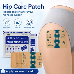 Patches for ischial nerve pain/buttock discomfort; radiating thigh pain; muscle strain of the lower back; herniated lumbar discs; numbness and discomfort in the hip area—patch/paste