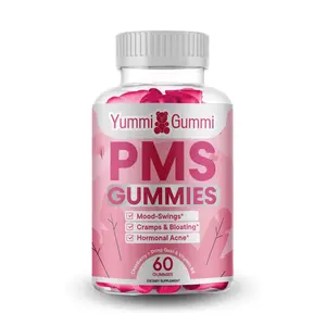 PMS Gummies for Women - Yummi Gummi - Women’s Vitamin - Strawberry Flavor - 60 Count