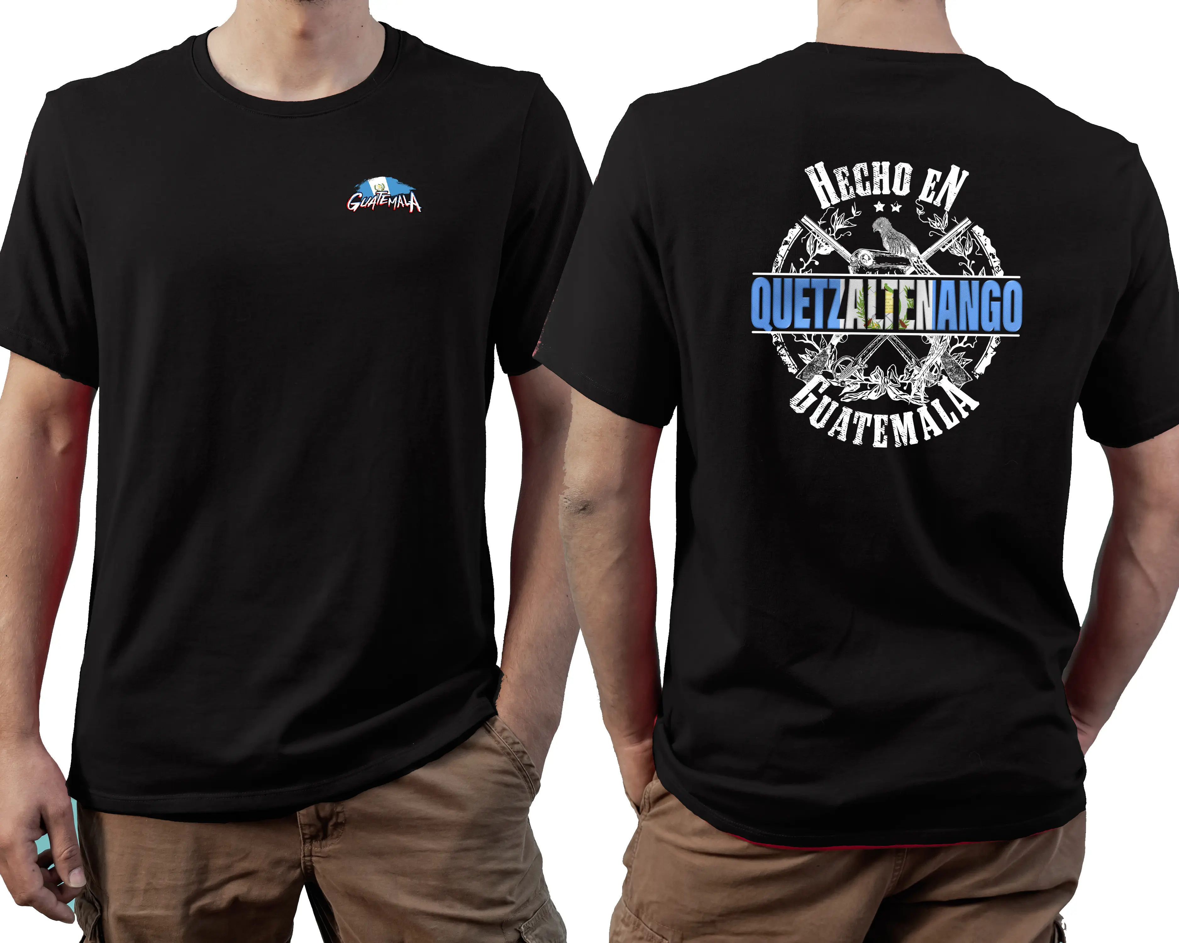 Men's 22 Guatemala Departments Casual T-Shirt, Menswear Garment with Soft Round Neck & Shortsleeve Design