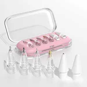 Metal Nib Replacement Stylus Pen for Apple Pencil 1/2/USB-C/pro, Six-Pack Paper-Like Writing Tip, Durable & Smooth Performance, Touch Stylus Pen