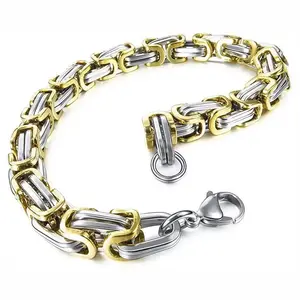 2024 Hot Selling Stainless Steel  Domineering Bracelet, Byzantine Men's Bracelet, Emperor Chain, Cuban Chain