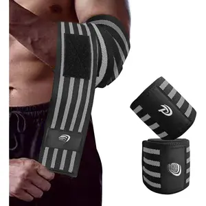 SAGAETR Elbow Wraps for Weightlifting:Elbow Sleeve Support for Bench Press, Cross  & Powerlifting - Elbow Straps for Weightlifting Gym Men Women