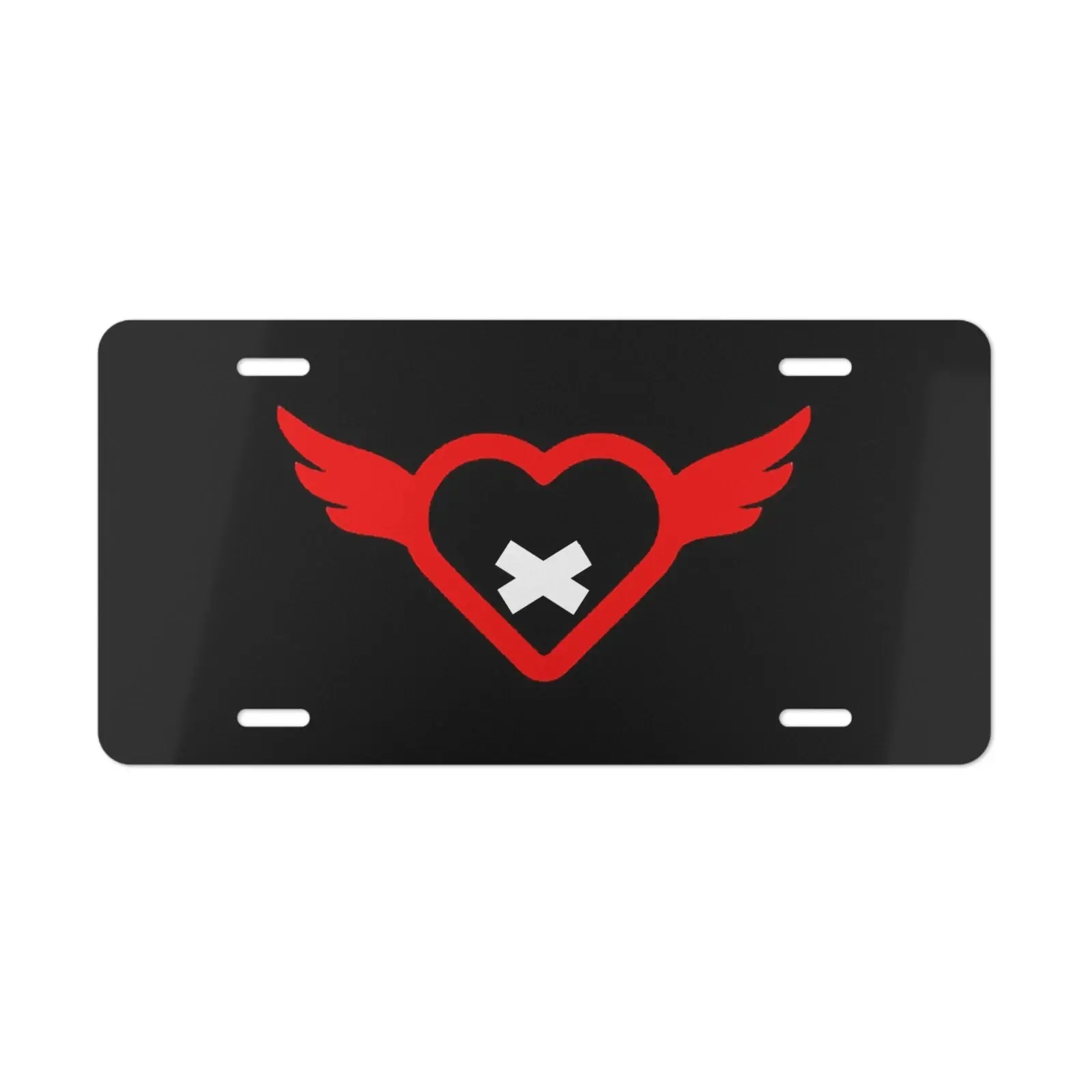 Vintage Quiet Racing Club - Red Halloween Logo Vanity Aluminum Vanity License Plate