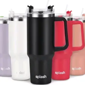 30 oz Stainless Steel Double-Wall Insulated Travel Tumbler Drinkware - Portable, Stylish Thermos with Lid for Hot and Cold Beverages