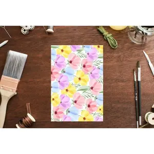 Watercolor Image Transfer, Clay Transfer Paper, Watercolor Summer Spring , Polymer Clay