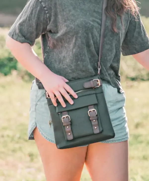 Hannah Concealed Carry Lock and Key Crossbody