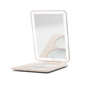 Vanity Planet Mini Pose 2.0 LED Travel Mirror – Compact, Portable Illuminated Beauty Mirror with Adjustable LED Lighting for Flawless On-the-Go Makeup