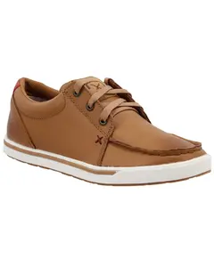 Twisted X Women's Women'S Burnished Leather Lace-Up Shoes Moc Toe - Wca0047