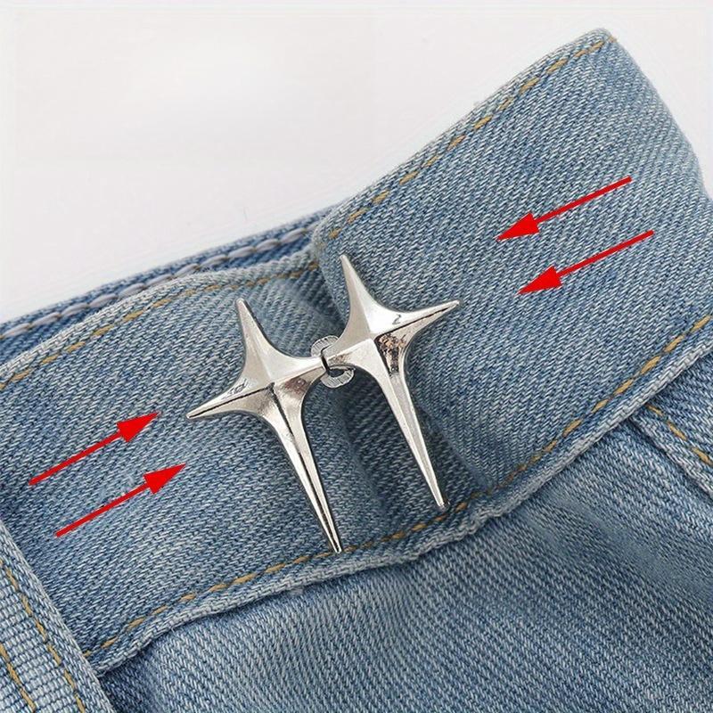 Vogatiques Star Waist Puller No-Sew Tightener, 50” Metal Belt, Easy & Tool-Free Fix for Loose Pants