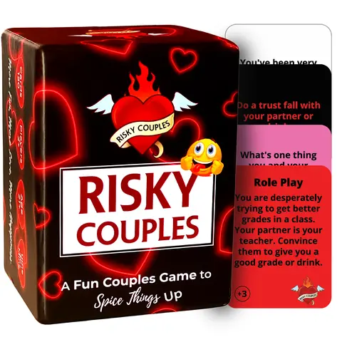Risky Couples - Perfect Drinking Game for Couples | Couples Intimacy | Game Night | Spicy | Conversation | Relationship | Fun