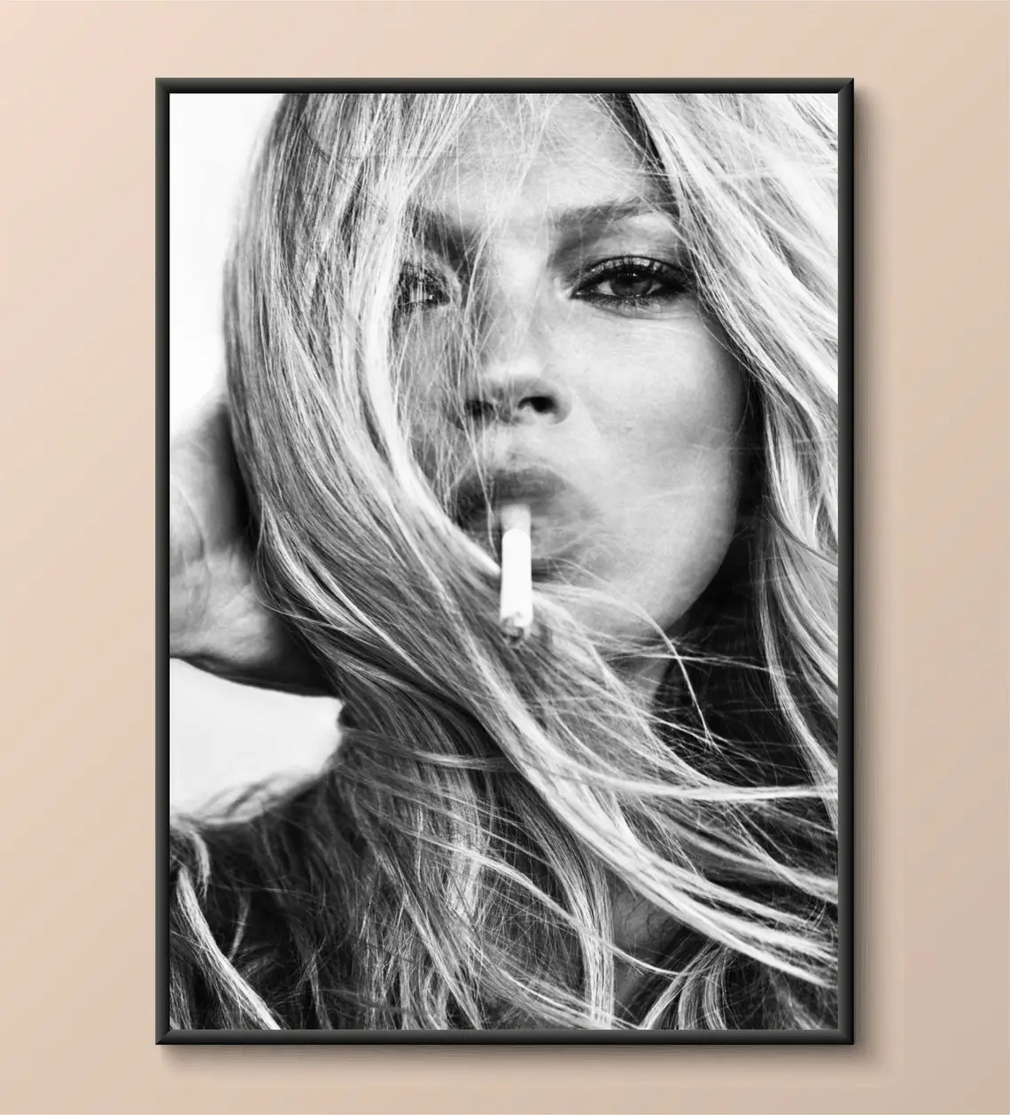 Kate Moss Poster| High-Profile Supermodel | Fashion Icon | Kate Moss Smoking
