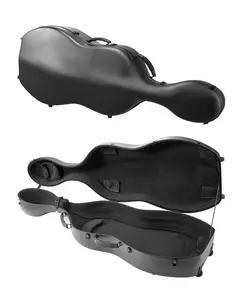 Portable Composite Carbon Fiber 4/4 Full Size Violin Case For Travel, Lightweight Yet Durable, Padded Interior Protection, Shock Absorbing Foam, Water And Weather Resistant, Comfortable Handle, Adjustable Shoulder Strap