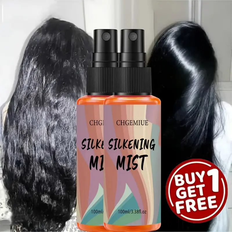 2 bottles of hair care spray, wash free hair retention conditioner, fast, soft and moisturizing, suitable for dry, damaged, manic, curly, straight, wavy, fluffy hair, 72 hours of moisturizing, heat damage prevention, hair breakage and bifurcation, suitabl