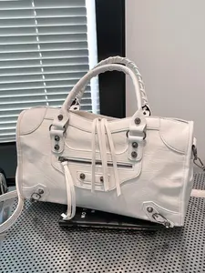 Women's Large Capacity Boston Bag, Solid Color Street Style Handbag & Shoulder Crossbody Bags, All-Season Fashion Accessory