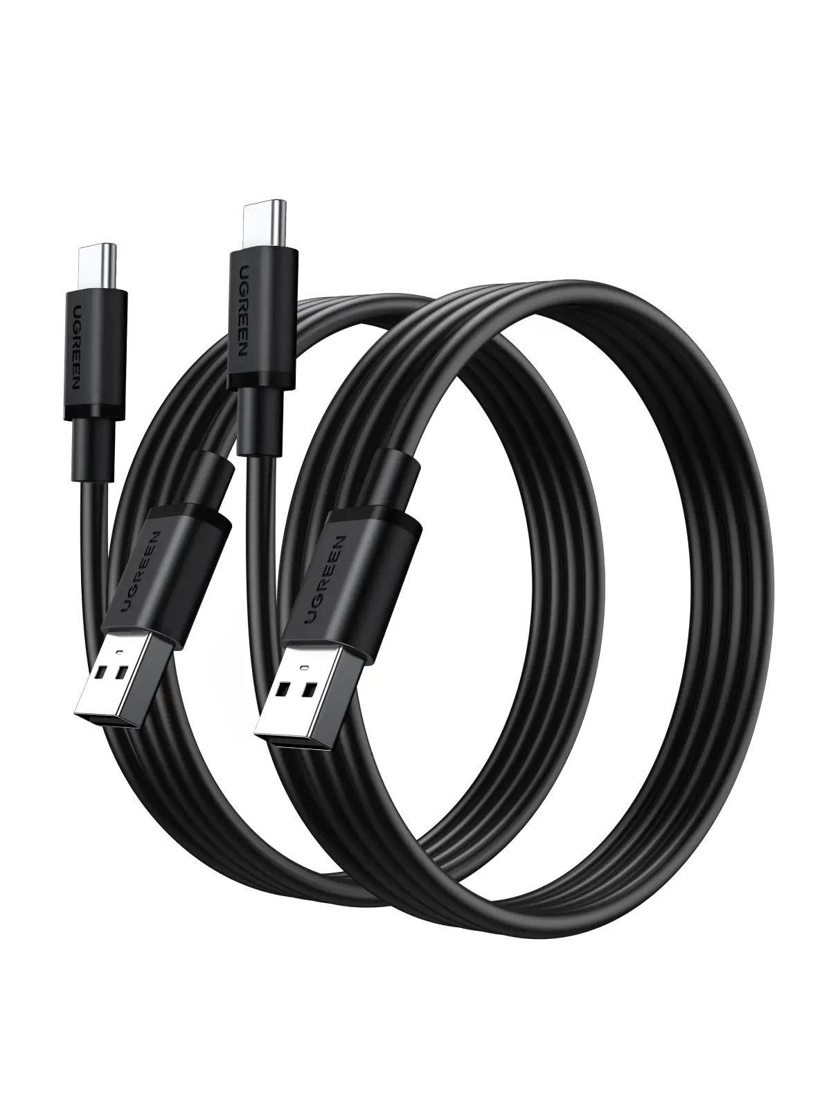 UGREEN USB A to USB C Cable,2-Pack USB 2.0 Fast Charger Cable,480Mbps Data Transfer Speed  for iPhone 17 /16/15 Series,Samsung Galaxy A17 A16 A15 A26 A36 A56,PS5,Xbox Series X,Xbox Series S,Black summerwins Usb Charging Model Electronic Cellphone