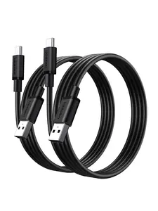 UGREEN USB A to USB C Cable,2-Pack USB 2.0 Fast Charger Cable,480Mbps Data Transfer Speed  for iPhone 17 /16/15 Series,Samsung Galaxy A17 A16 A15 A26 A36 A56,PS5,Xbox Series X,Xbox Series S,Black outdoorfun