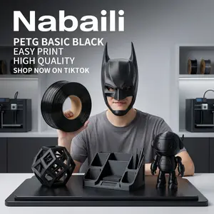 Nabaili PETG Basic Black Filament - High-Quality Material for Precision Printing Projects, Easy Print, Shop Now on TikTok